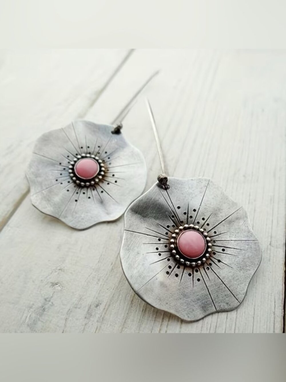 Boho flower earrings 2670